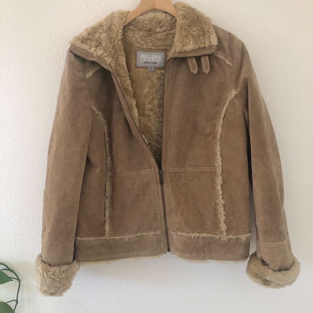 ✨Wilson’s Leather genuine suede jacket